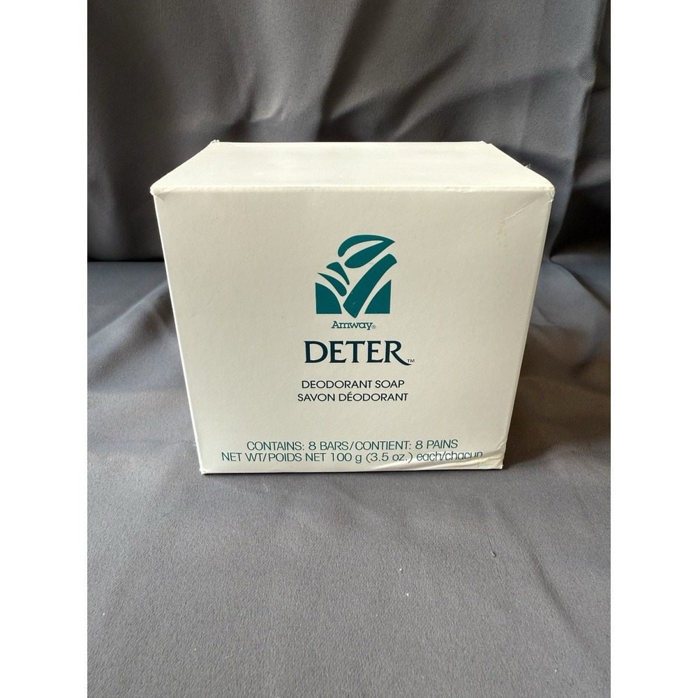 New Vtg 1993 Discontinued AMWAY DETER 8  3.5 oz Bars‎ Deodorant Soap Made in USA